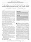 Research paper thumbnail of Antibiotic Treatment in the First Week of Life Impacts the Growth Trajectory in the First Year of Life in Term Infants