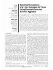 Research paper thumbnail of Numerical Simulations of a Lifted Hydrogen Jet Flame Using Flamelet Generated Manifold Approach