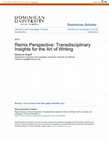 Research paper thumbnail of Remix Perspective: Transdisciplinary Insights for the Art of Writing