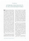 Research paper thumbnail of Afterword Frontier Effects in the Contemporary World