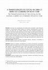 Research paper thumbnail of A Transfiguração Do Social No Romance O Berro Do Cordeiro Em Nova York