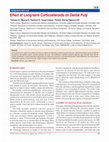 Research paper thumbnail of Effect of Long-term Corticosteroids on Dental Pulp