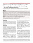 Research paper thumbnail of In Vitro Comparative Evaluation of the Accuracy of Three Electronic Apex Locators in Mandibular Molars Using Cone-beam Computed Tomography