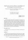 Research paper thumbnail of Investigación activista feminista: Implicaciones teóricas, políticas y metodológicas