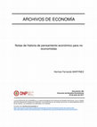 Research paper thumbnail of Notas de historia de pensamiento económico para no economistas