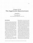 Research paper thumbnail of Chapter XLVII The Aggression Questionnaire