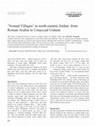 Research paper thumbnail of ‘Nomad Villages’ in north-eastern Jordan: from Roman Arabia to Umayyad Urdunn