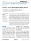 Research paper thumbnail of Direct evidence for two different neural mechanisms for reading familiar and unfamiliar words: an intra-cerebral EEG study