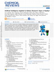 Research paper thumbnail of Artificial Intelligence Applied to Battery Research: Hype or Reality?