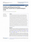 Research paper thumbnail of Problem gambling among ethnic minorities: results from an epidemiological study