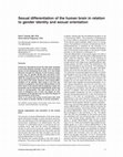 Research paper thumbnail of Sexual differentiation of the human brain in relation to gender identity and sexual orientation