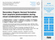 Research paper thumbnail of SOA formation during cloud condensation-evaporation cycles