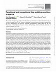 Research paper thumbnail of Functional and recreational dog walking practices in the UK