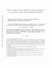 Research paper thumbnail of On upper bounds on the smallest size of a saturating set in a projective plane