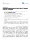 Research paper thumbnail of Computing First and Second Fuzzy Zagreb Indices of Linear and Multiacyclic Hydrocarbons