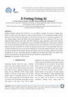 Research paper thumbnail of E-Voting Using AI