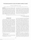 Research paper thumbnail of The European perspective on pale, soft, exudative conditions in poultry