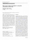 Research paper thumbnail of High seasonal variation of atmospheric C and particle concentrations in Delhi, India