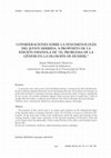 Research paper thumbnail of Consideraciones sobre la fenomenología del joven Derrida. A propósito de la edición española de “El problema de la génesis en la filosofía de Husserl”