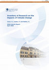 Research paper thumbnail of Inventory of Research on the Impacts of Climate Change