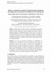 Research paper thumbnail of Diseño y evaluación de un taller de robótica basado en Estilos de Aprendizaje para la enseñanza de Fundamentos de Programación