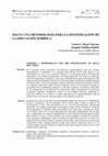 Research paper thumbnail of Hacia Una Metodología Para La Investigación De La Educación Jurídica