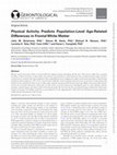 Research paper thumbnail of Physical Activity Predicts Population-Level Age-Related Differences in Frontal White Matter