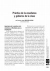 Research paper thumbnail of Práctica de la enseñanza y gobierno de la clase