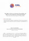 Research paper thumbnail of The Effect of Stress on Limestone Permeability and Effective Stress Behavior of Damaged Samples