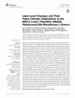 Research paper thumbnail of Lake-Level Changes and Their Paleo-Climatic Implications at the MIS12 Lower Paleolithic (Middle Pleistocene) Site Marathousa 1, Greece