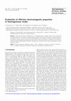 Research paper thumbnail of Evaluation of effective electromagnetic properties in heterogeneous media