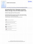 Research paper thumbnail of Spreading Ebola Panic: Newspaper and Social Media Coverage of the 2014 Ebola Health Crisis