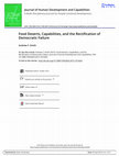 Research paper thumbnail of Food Deserts, Capabilities, and the Rectification of Democratic Failure