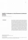 Research paper thumbnail of On Atmosphere as a Visual Phenomenon in Architectural Aesthetics