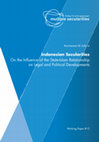 Research paper thumbnail of Indonesian Secularities: On the Influence of the State-Islam Relationship on Legal and Political Developments