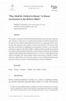 Research paper thumbnail of “They Shall Be Clothed in Shame”: Is Shame an Emotion in the Hebrew Bible?