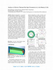 Research paper thumbnail of Analysis of electro-thermal hot spot formation in Li-ion-battery-cells