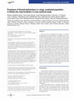 Research paper thumbnail of Prevalence of thyroid dysfunctions in a large, unselected population in Duhok city, Iraqi Kurdistan: A cross-sectional study