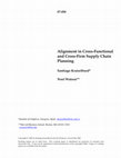 Research paper thumbnail of Alignment in Cross-Functional and Cross-Firm Supply Chain Planning