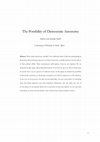 Research paper thumbnail of The Possibility of Democratic Autonomy