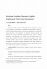 Research paper thumbnail of Herakleia Perinthos (Marmara Ereğlisi) toplumunda erken sutur kaynaşması