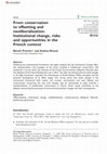 Research paper thumbnail of From conservation to offsetting and neoliberalization: Institutional change, risks and opportunities in the French context