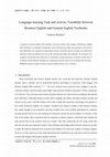 Research paper thumbnail of Language-learning Task and Activity Variability between Business English and General English Textbooks (2022)