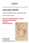 Research paper thumbnail of Il «teatro experimental» catalano durante il franchismo: il caso di Salvador Espriu