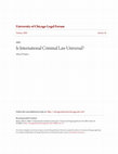 Research paper thumbnail of A Treatise on International Criminal Law