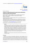 Research paper thumbnail of Analysis of sulfamethoxazole by square wave voltammetry using new carbon paste electrode