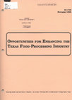 Research paper thumbnail of Opportunities for Erihancing the Texas Food-Processing Industry