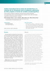 Research paper thumbnail of Análisis transcultural de los niveles de actividad física y la intención de ser físicamente activo en población adolescente de Chile y España en función de variables sociodemográficas