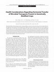 Research paper thumbnail of Health Considerations Regarding Horizontal Transfer of Microbial Transgenes Present in Genetically Modified Crops