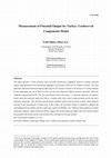 Research paper thumbnail of Measurement of Potential Output for Turkey : Unobserved Components Model